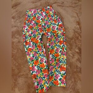 Zara Kids Floral Trousers- Pink, Orange, Green